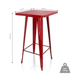 HJH Office Bartisch VANTAGGIO HIGH T Rot