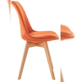 CLP 4er Set Esszimmerstuhl Linares Kunststoff I Stoff I Samt I Cord I Lederoptik I Lehnstuhl Mit Holzgestell