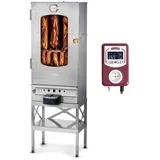 KAISER COMPANY Set '50' Hochwertiger Elektrischer Räucherofen/Räucherschrank aus Edelstahl mit Kalt - und Heißrauchgenerator, Unterbau und Reiniger für Raucherofen I mit elektrischer Spirale/2000 W