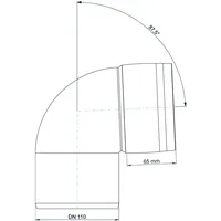 POLOPLAST POLO-KAL XS DN 110, 87,5 Grad