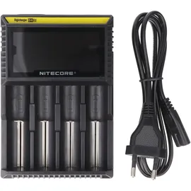 Nitecore Ladegerät Digicharger D4 EU mit Display für AAA, AA, C
