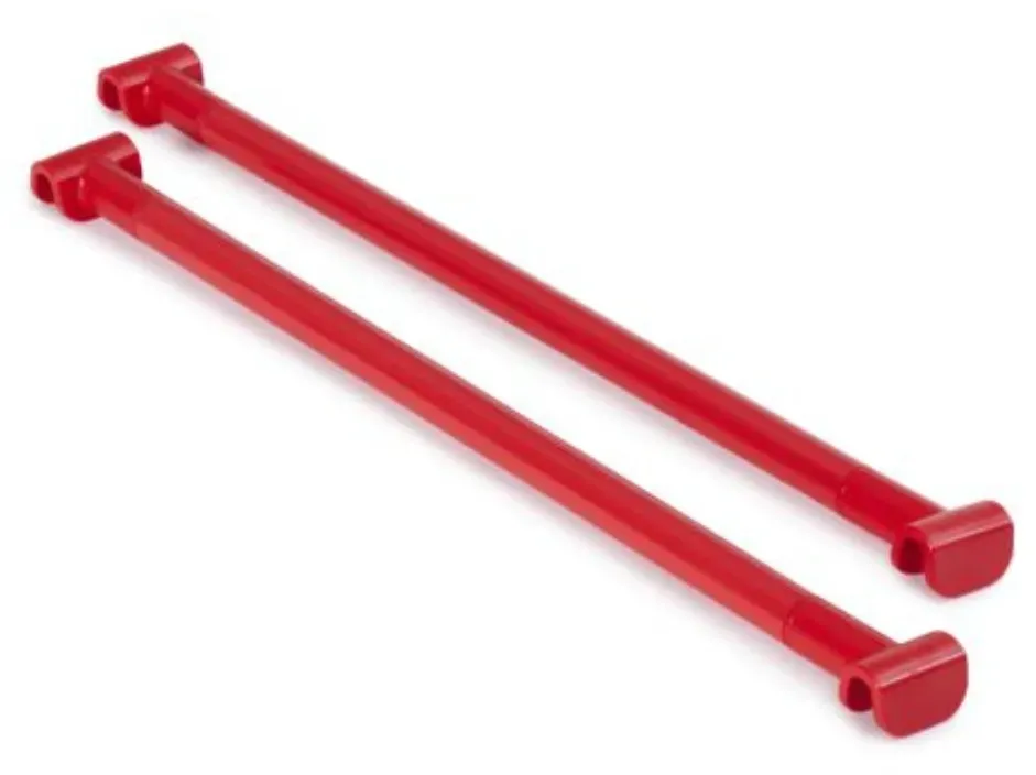 Gonge Mini Parkour Querstangen 2er Set Kletterspielzeug Ø34 mm Grau Aluminium - Sicherer Verschluss, Indoor & Outdoor