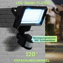 casativo-lighting Außenleuchte Solar 20,0 cm schwarz inkl. Bewegungsmelder