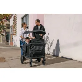 wonderfold L4 Quad-Kinderwagen Schwarz
