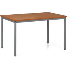 Esstisch TRIVIA, dunkelgraue Konstruktion, 1200 x 800 mm, Kirschbaum