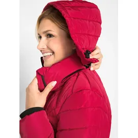 bonprix Long-Steppjacke mit Wattierung, rot, Gr.46, Wattierte Steppjacke in schöner Long-Form