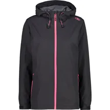 CMP Damen Rain Fix Hoodie Jacke (Größe XL, grau)