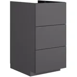 neoro n50 Unterschrank B: 40 cm, mit 3 Auszügen, BN0450GR