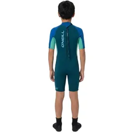 O'Neill Wetsuits Kinder Wetsuit Reactor, Slate/Sky/Ocean, 4, 4867-FQ2-4