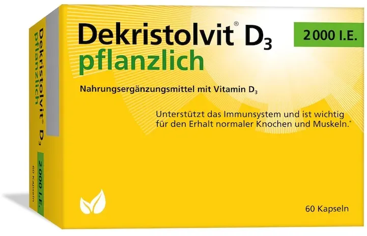 Hübner DEKRISTOLVIT D3 2000 I.E. pflanzlich Kapseln Vitamine