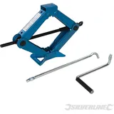 Silverline Scherenwagenheber Stahl 1 t grau