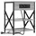 vidaXL Nachtschrank Graues Sonoma 41 x 31 x 51 cm Grau