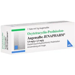 OXYTETRACYCLIN Prednisolon Augensalbe Jenaph. 5 g