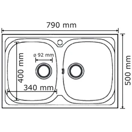 PYRAMIS SPARTA (79X50) 2B Edelstahl glatt
