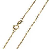 Bella Carina Goldkette Kette aus 585 Gold 14 Karat Panzerkette 1 mm Stärke, aus 585 Gold 45