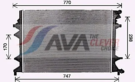 AVA QUALITY COOLING Niedertemperaturkühler, Ladeluftkühler vn2415 für VW