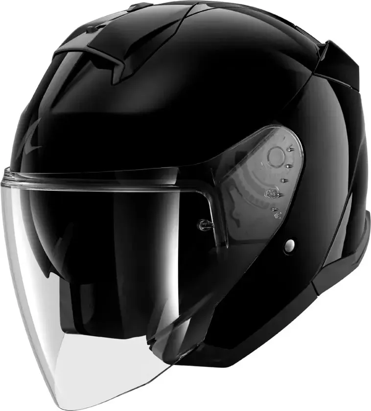 Shark Skwal Jet Blank, casque ouvert - Noir - S