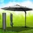 Alu Ampelschirm Ø 360 cm grau