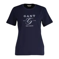 GANT Graphic Kurzarm-t-shirt - Evening Blue - L