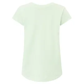 Zwillingsherz Kurzarmshirt "Positive Mind", Damen, Gr. L/XL, grün (hellgrün), Web, Obermaterial: 95% Baumwolle, 5% Elasthan, bedruckt, unifarben, oversize Po-bedeckend, V-Ausschnitt, Shirts, V-Ausschnitt, Kurzarm, hinten etwas länger, Baumwollmischung