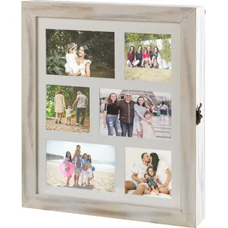 Trend-Center B.V. Schlüsselkasten FRIENDS, Braun - MDF - 18 Haken mit Bilderrahmen