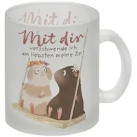 Speecheese Meerschweinchen Glas Tasse mit Spruch Mit dir ist