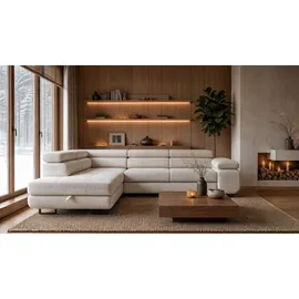 storez24 Eckcouch Textil 3-Sitzer Beige