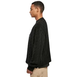 URBAN CLASSICS Boxy Strickjacke Black L