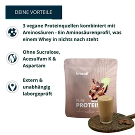 brandl nutrition Veganes Proteinpulver Schokolade Pulver 1000 g