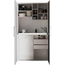 Respekta Küchenzeile Peter 104 cm grau