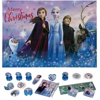 Undercover FRUW8023, Anna, ELSA, Olaf, Kristoff, Sven, Adventskalender für Mädchen mit 24 Schreibwaren Überraschungen, Zauberhaftes Disney Frozen Motiv, ca. 45 x 32 x 3 cm, bunt