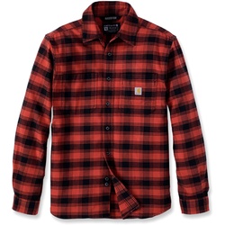 Carhartt Rugged Flex Flannel, Hemd - Rot/Schwarz - XXL
