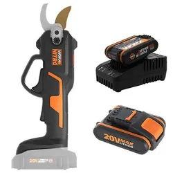 BAUMSCHNITT-PROMO Akku-Baumschere Worx WG330E 20V + zusätzliche 20 V - 2.0 Ah Batterie
