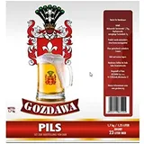 GOZDAWA Pils - 1,7 kg Bierkit zum Bier brauen bis 23 Liter Braukit - untergärig