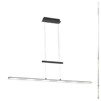 SellTec LED Pendelleuchte LED Pendellampe NELE 130 cm, Farbtemperatursteuerung warmweiß, kaltweiß (CCT),dimmbar, schaltbar über Sensordimmer, 6x LED-Board/ 4 Watt, 2700-3800-5000 Kelvin, höhenverstellbar, CCT, dimmbar, Sensorschalter silberfarben