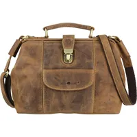 GREENBURRY Handtasche Vintage 1584M Sattelbraun Braun Damen