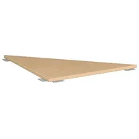 Geramöbel Verbindungsplatte Flex buche, dreieckig abgerundet 80,0 x 80,0 x 2,5 cm