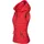 Navahoo Damen Übergangsjacke leichte Steppweste mit Abnehmbarer Kapuze Shadaa Rot Gr. XL - XL
