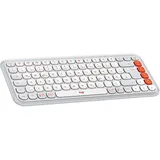 Logitech POP Icon Keys DE Offwhite und Orange