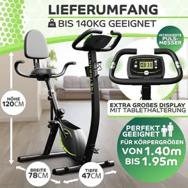 TRETMANN NEU 3in1 Heimtrainer Fahrrad klappbar -extra - Akzeptabel