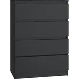 Onlywood Malwa M4 Kommode 97 cm Schwarz