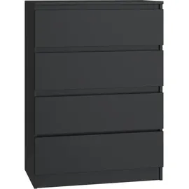 Onlywood Malwa M4 Kommode 97 cm Schwarz