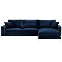 JVmoebel Ecksofa, Loft Sofa Luxus Eckcouch Moderne Möbel Eckgarnitur sofas Samt Couchen blau