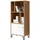 trendteam Bücherregal 63 x 136 x 40 cm Weiß/Eiche