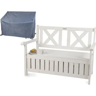 needs&wants Gartenbank 115 x 85 x 58 cm Weiß