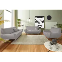 Polstergarnitur INOSIGN "Saltare elegant und komfortabel, OTTOs Choice, 3-2-1", grau (hellgrau,), H:78cm T:82cm, Sitzmöbel-Sets