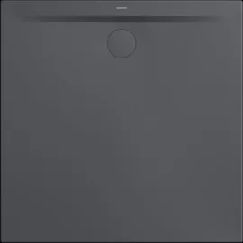 Kaldewei Superplan ZERO 1534-5, Duschwanne mit Wannenträger extraflach, 100x100cm, 353447982666 Farbe: cool Grey 80 mit Secure Plus