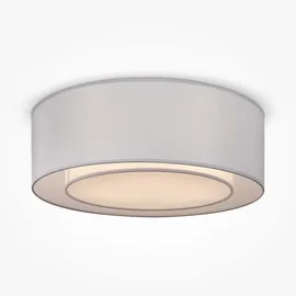 Maytoni Deckenleuchte Deckenlampe Wohnzimmerlampe Metall Chrom Textil Grau D 52 cm