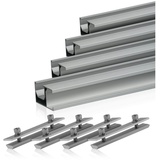 Zelsius Universal Aluminium Montageschienen Set für Solaranlagen, 8-teilig, Aluprofil