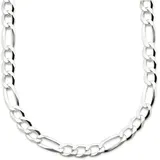 Bruno Banani Kette ohne Anhänger BRUNO BANANI "Schmuck Geschenk Silber 925 Halsschmuck Halskette Figarokette" Gr. 55, silber (silberfarben), Halsketten, Herren, 55, Silber 925 (Sterlingsilber), L: 55 B: 4,9mm, B:4,9mm